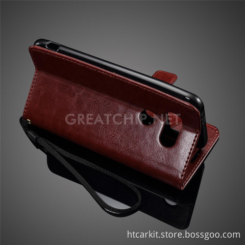 Leather cover case For LG G5, For LG G5 leather case